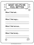coping skills worksheet