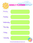 weekly planner