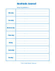 gratitude worksheet