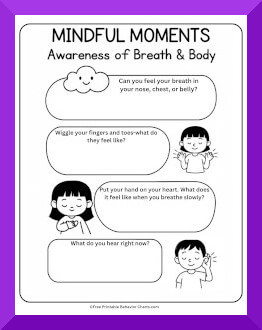 mindfulness worksheet