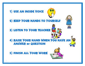 classroom rules behavior chart