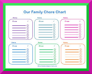 family chore chart