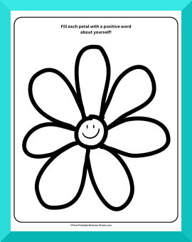 self-esteem worksheet