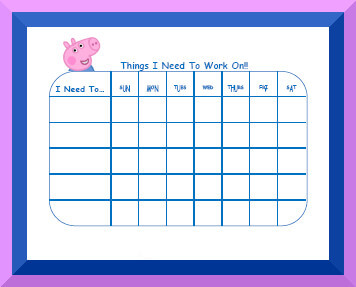 peppa pig behavior chart