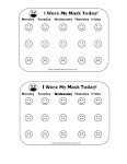 school mask behavior chart