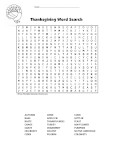 thanksgiving word search